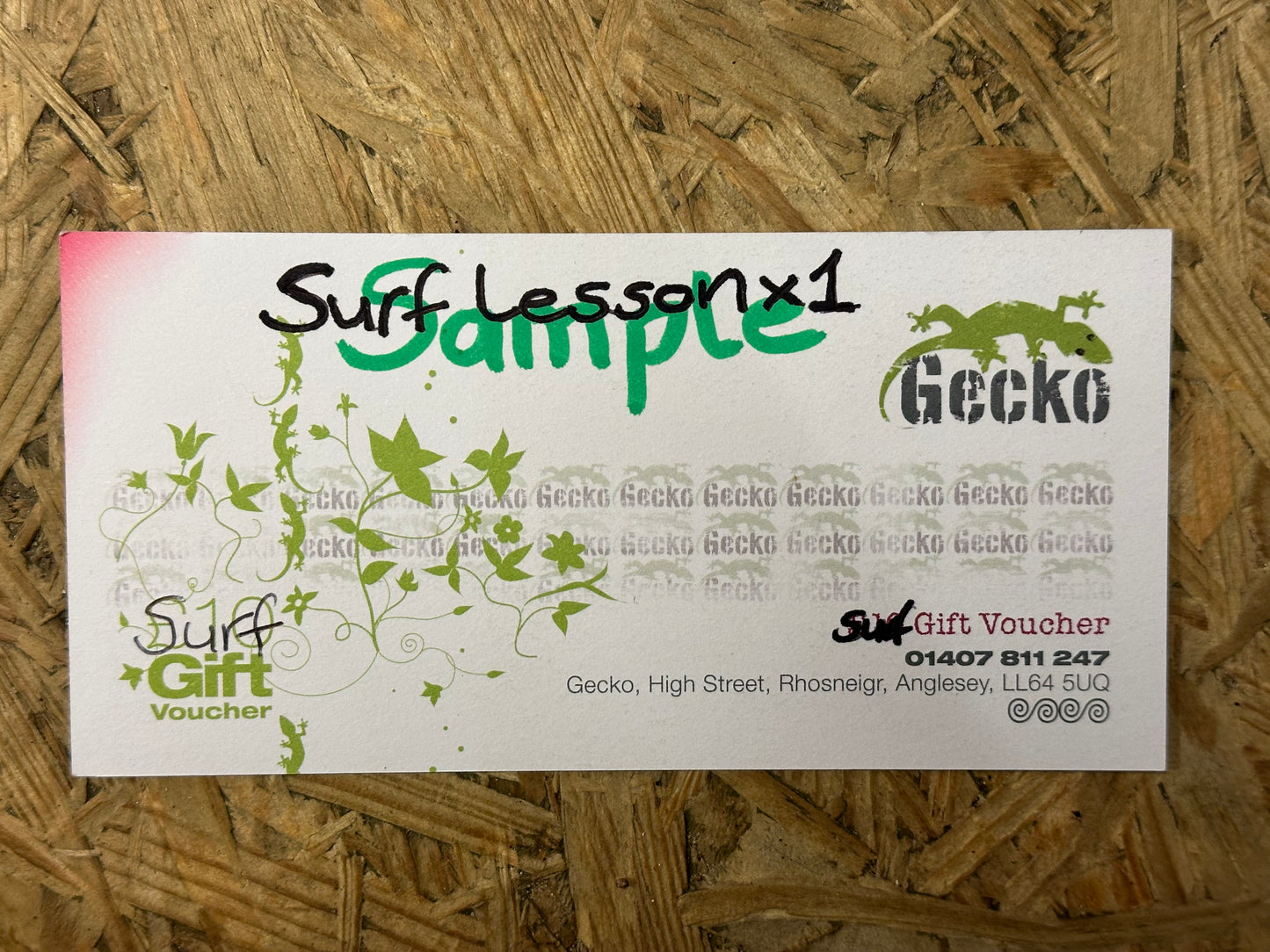 Gecko Surf/ Paddleboard Lesson Gift Card
