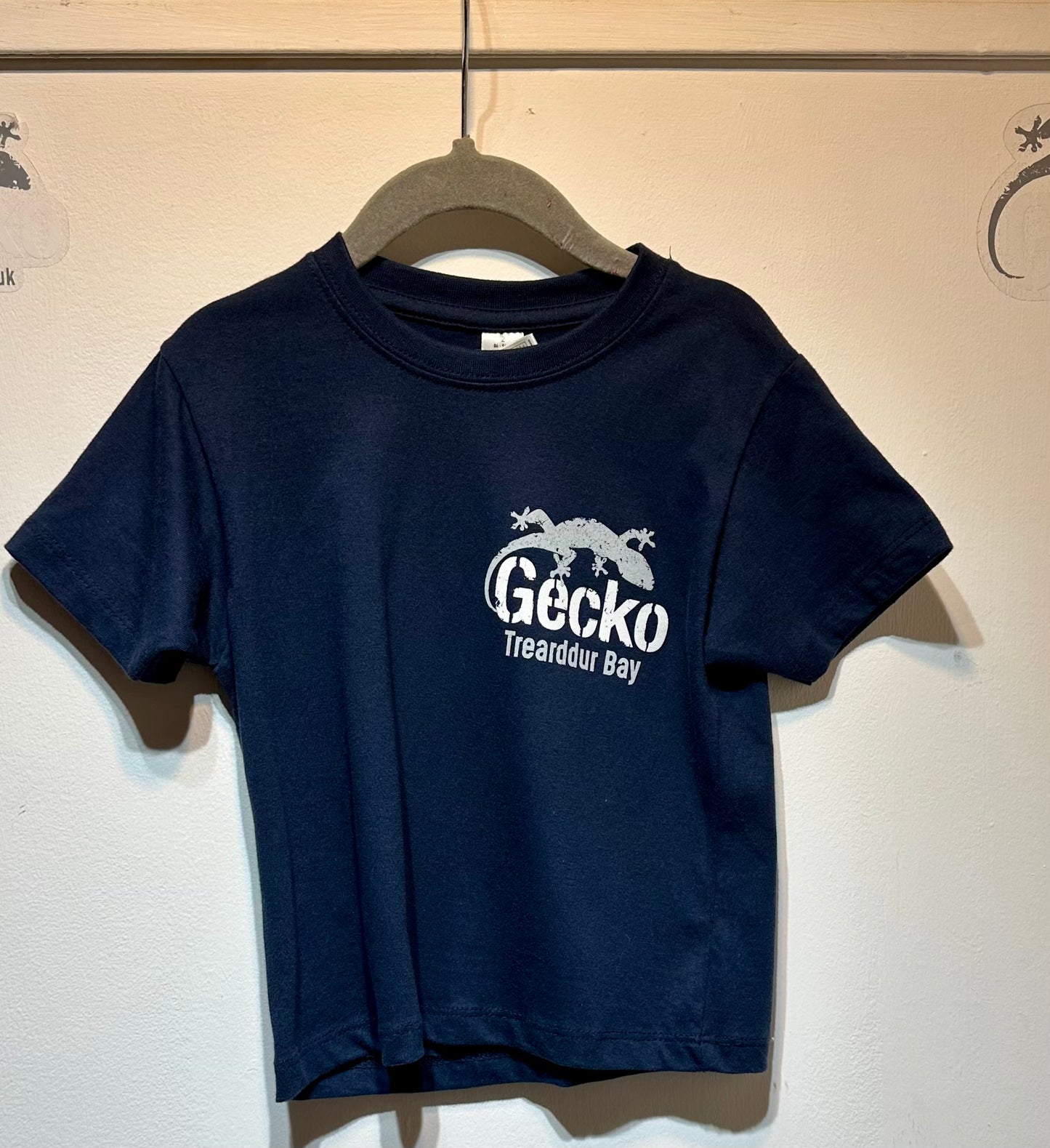 Gecko Kids T shirt. Rhosneigr/Trearddur Bay