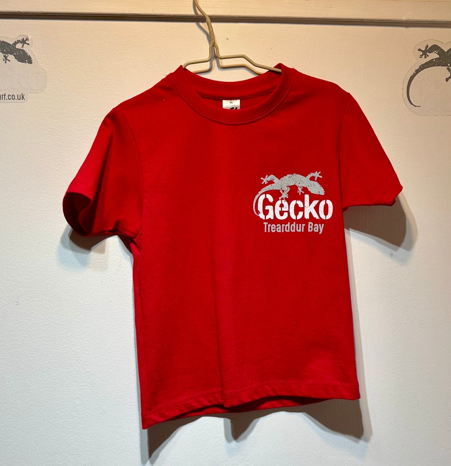 Gecko Kids T shirt. Rhosneigr/Trearddur Bay